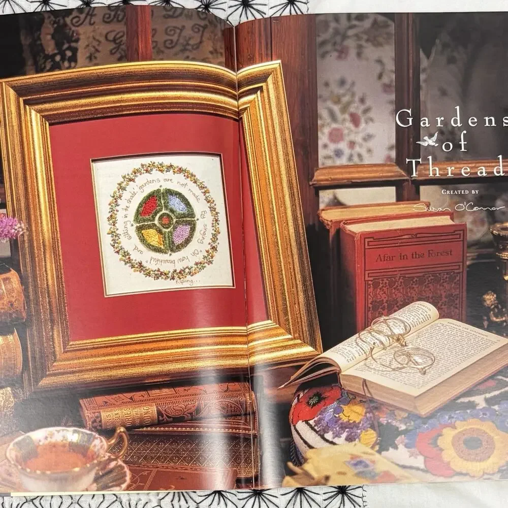 VTG 1998 Inspirations Embroidery Magazine #20 Floral Temari Ribbon Patterns
